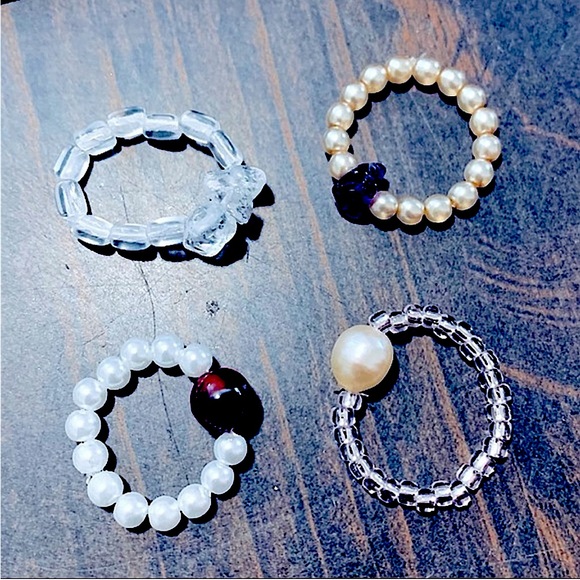 🆕Stylish _CHIC Stretchy Stackable Fashion Rings, Handcrafted By @soul_embellish - Picture 14 of 16